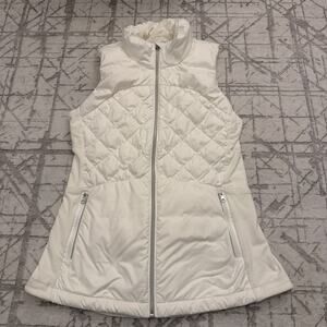 Lululemon Down For A Run Vest. Solid White Size 6